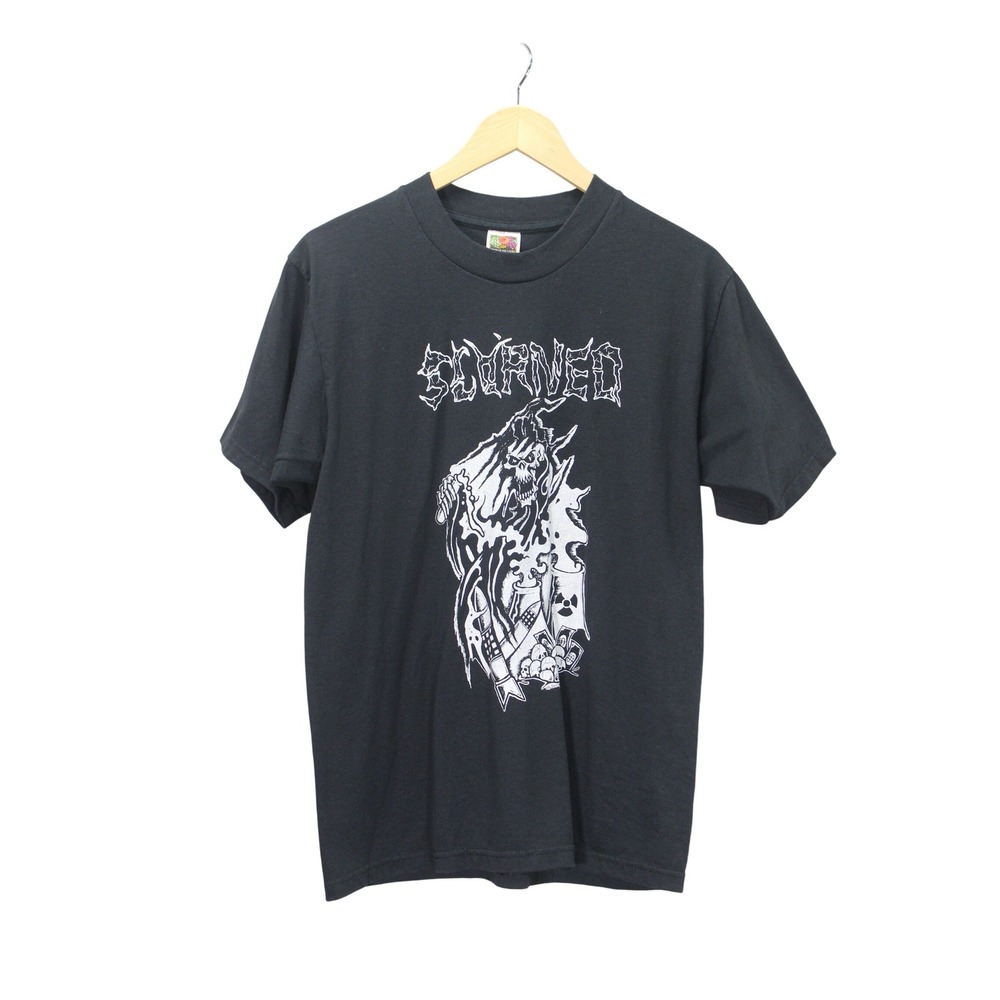 Scorned Vintage Thrash Graphic Hard Rock Nu Metal Band T Shirt Men's Medium 90s